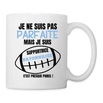 Supportrice Bayonnaise Parfaite Rugby - Mug blanc - blanc - Droite