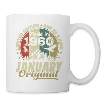 Birthday January 1960 - Original January 1960 - Mug - white - Right