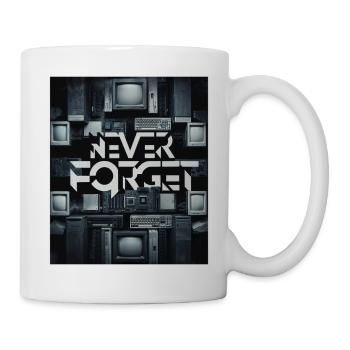 Never Forget Computer Gamer Old School Very Funny - Mug - white - Right