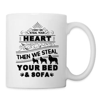 Great Pyrenees Dog Stole Heart - Mug - white - Right
