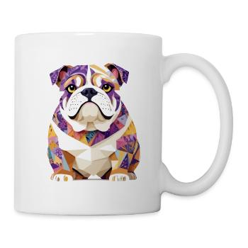 English Bulldog Playful Adorable Fun Animal Color - Mug - white - Right