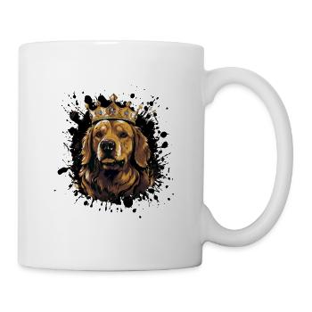 Chien Beagle Animal Couronne - Mug blanc - blanc - Droite