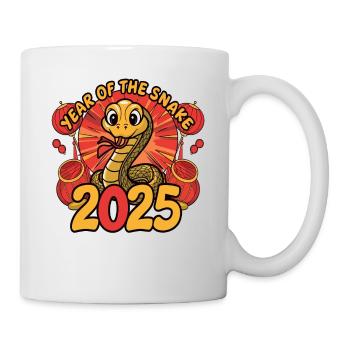 Chinesisches Jahr 2025 Jahr der Schlange - Tasse - Weiß - Rechts