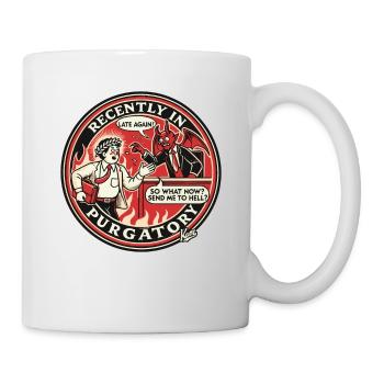 Dante : Trop tard à nouveau au travail en enfer - Mug blanc - blanc - Droite