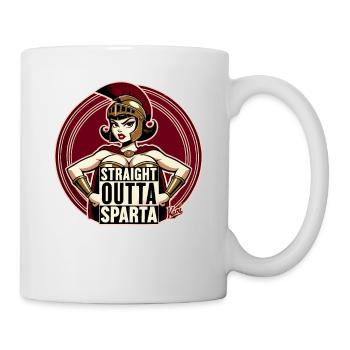 Spartaner Kriegern: Direkt aus Sparta - Tasse - Weiß - Rechts