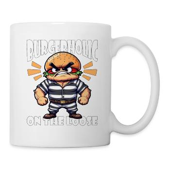 BURGERHOLIC ON THE LOOSE - Mug - white - Right