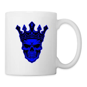 Crâne Roi Couronne Squelette - Mug blanc - blanc - Droite