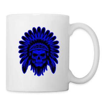 Apache Skull Indian - Mug - white - Right
