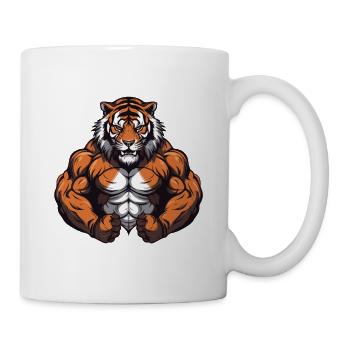 Tiger Beast Martial Arts MMA - Tasse - Weiß - Rechts