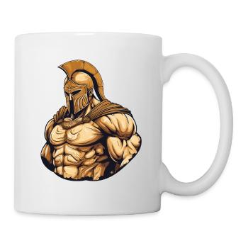 Spartan Gladiator Muscles - Mug - white - Right