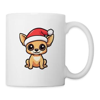 Chihuahua Hund Weihnachten - Tasse - Weiß - Rechts