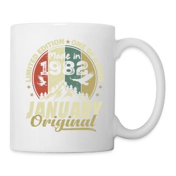 Birthday January 1982 - Original January 1982 - Mug - white - Right