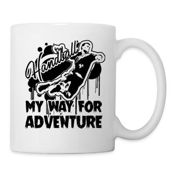 Handball My Way For Adventure - Mug - white - Right