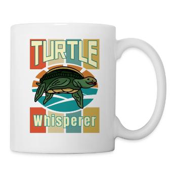 Turtle Whisperer, Animal Lover, Turtle - Mug - white - Right