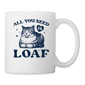 All You Need Is Loaf - Valentine's Cat - Mug - white - Right
