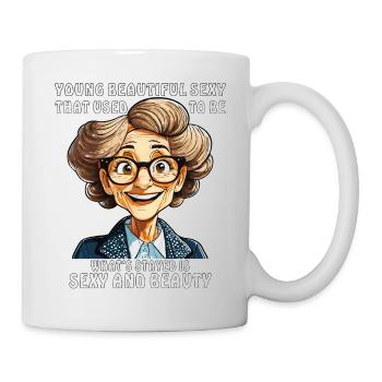WOMAN WHAT'S STAYED IS SEXY AND BEAUTY - Mug - white - Right