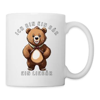 JE SUIS UN OURS, UN CHÉRI - Mug blanc - blanc - Droite