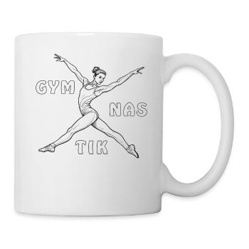 GYMNASTIQUE - Mug blanc - blanc - Droite
