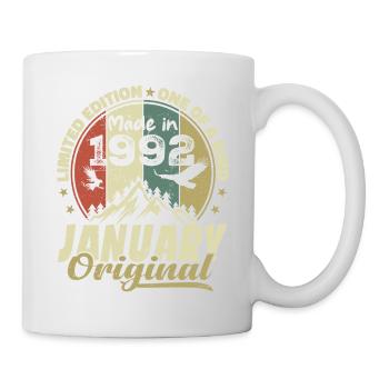 Anniversaire Janvier 1992 - Original Janvier 1992 - Mug blanc - blanc - Droite