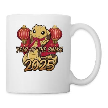 Chinesisches Jahr 2025 Jahr der Schlange - Tasse - Weiß - Rechts