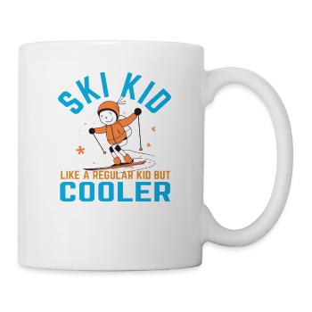 Ski Kid - Mug blanc - blanc - Droite