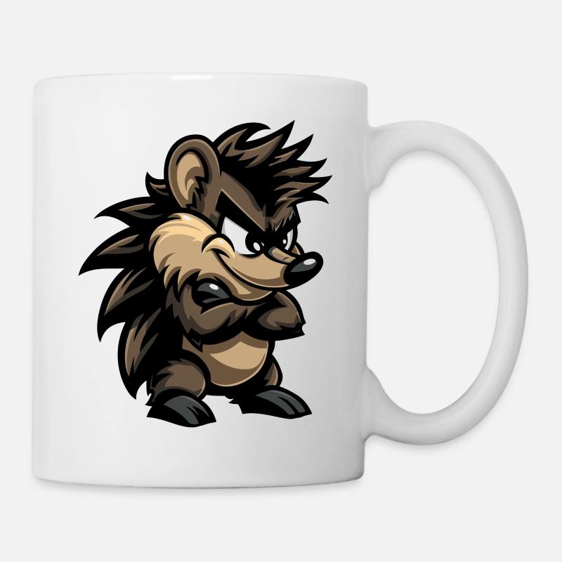 Igel Comic - Tasse - Weiß