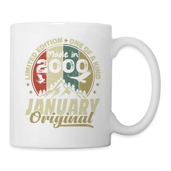 Birthday January 2000 - Original January 2000 - Mug - white - Right