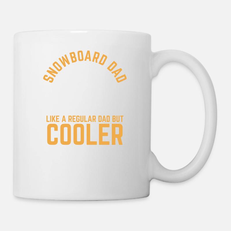 Snowboard Papa Snowboard Dad - Tasse - Weiß
