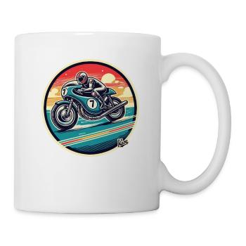 Classic Motorcycle Café Racer - Mug - white - Right