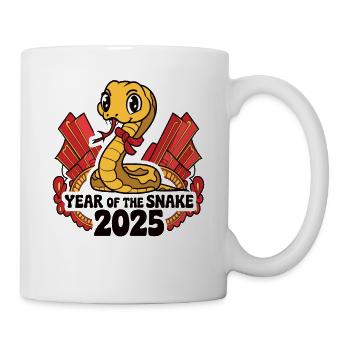 Chinesisches Jahr 2025 Jahr der Schlange - Tasse - Weiß - Rechts