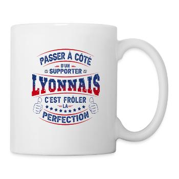 Supporter Lyonnais - Beau Gosse de Lyon - Mug blanc - blanc - Droite