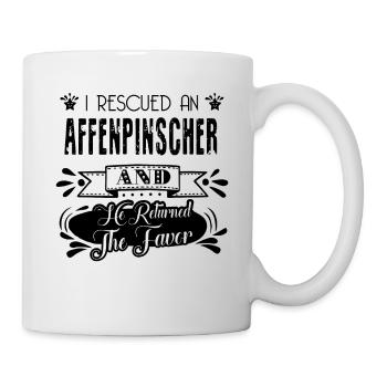 I Rescued an Affenpinscher - Mug - white - Right