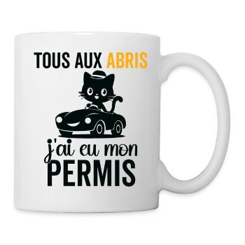 Ich habe meine Lizenz bekommen, herzlichen Glückwunsch an mich selbst - Tasse - Weiß - Rechts