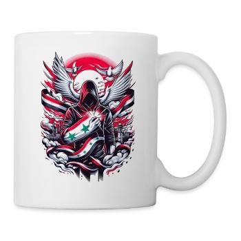 Free Syria - Tasse - Weiß - Rechts