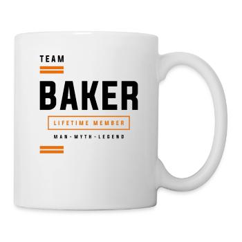 Team Baker Lifetime Member Funny Name Baker - Mug - white - Right