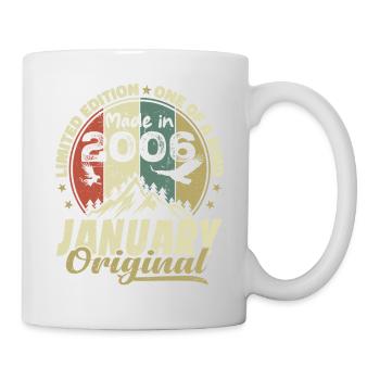 Anniversaire Janvier 2006 - Original Janvier 2006 - Mug blanc - blanc - Droite