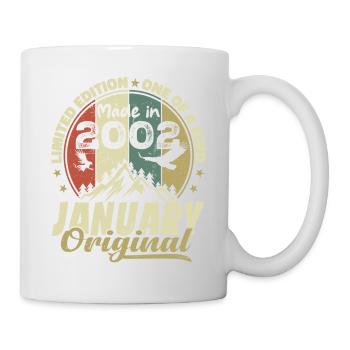 Anniversaire Janvier 2002 - Original Janvier 2002 - Mug blanc - blanc - Droite