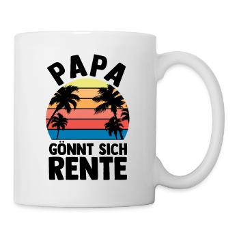 Urlaub Urlauber Vater Papa - Tasse - Weiß - Rechts