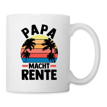 Urlaub Urlauber Vater Papa - Tasse - Weiß - Rechts