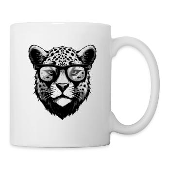 Cheetah Hipster Cool Party - Mug - white - Right