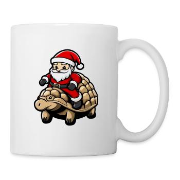 Armadillo Père Noël dessin animé - Mug blanc - blanc - Droite