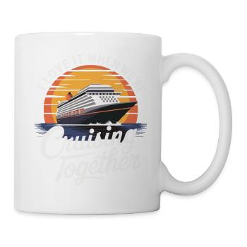 J’adore quand nous naviguons ensemble en croisière - Mug blanc - blanc - Droite