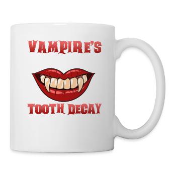 Zahnarzt Halloween Zahnarzthelferin - Tasse - Weiß - Rechts