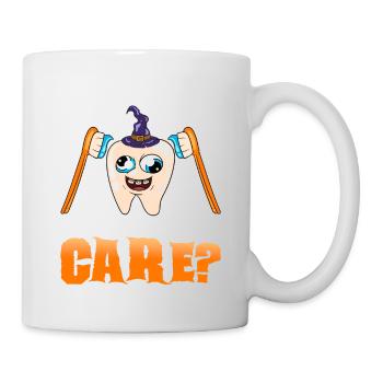 Zahnarzt Halloween Zahnarzthelferin - Tasse - Weiß - Rechts