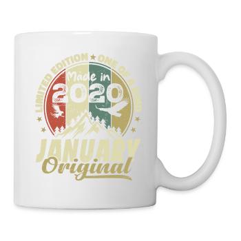 Anniversaire Janvier 2020 - Original Janvier 2020 - Mug blanc - blanc - Droite