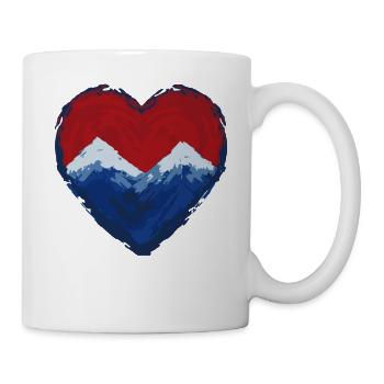 Berge lieben Natur - Tasse - Weiß - Rechts