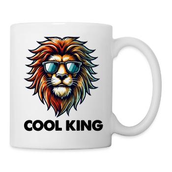roi lion - Mug blanc - blanc - Droite