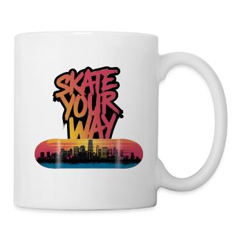 PATINEZ À VOTRE FAÇON - Mug blanc - blanc - Droite