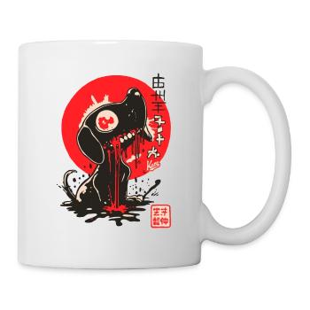 Japanese small dog of horror - Mug - white - Right