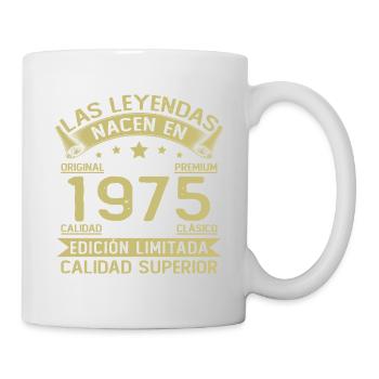 Né en 1975 Vintage Rétro Anniversaire - Mug blanc - blanc - Droite